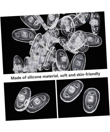 Healeved 40 Pairs Glasses Nose Pads | Replacement Cushions for Comfort & Protection | Slide-Resistant Transparent 1.4x0.8cm - Buy Online on GoSupps.com