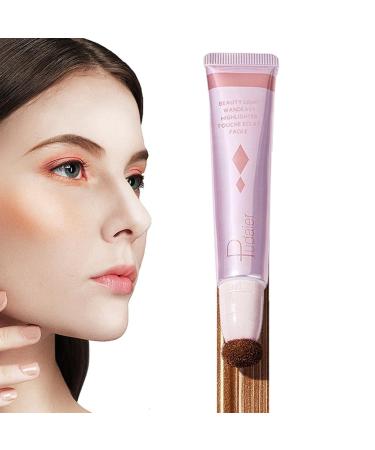 Liquid for Cheeks 3 in 1 Creamy Highlighter Stick Self Sharpening Stick Highlighter Contouring Shimmer Liquid Powder Waterproof Light Face Cosmetics Guanglu 05