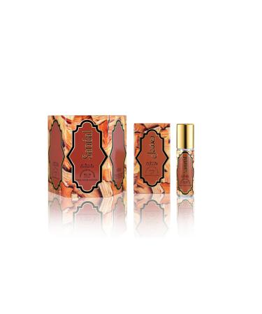 Nabeel Perfumes Sandal Concentrated Roll On Oil Free From Alochol 6 x 6mL Perfume