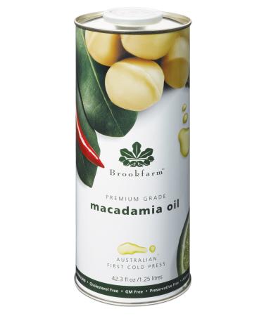 Brookfarm Premium-Grade Natural Macadamia Oil, 42.3 fl oz (1.25l) 42.3 Fl Oz (Pack of 1)