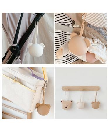 Silicone Pacifier Holder Case | Portable Pacifier Case with Strap | Keeps Pacifier Clean - Coffee Color - Buy Online on GoSupps.com