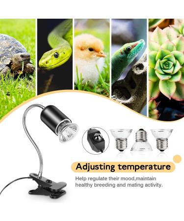 Sunshine Smile Turtle Heat Lamp - 25W & 50W for Reptiles | Terrarium Heat Lamp for Turtles (2PCs) - Buy Online on GoSupps.com