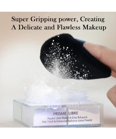 6-Piece Black Powder Puff Set for Makeup - Soft Triangle Puffs for Face, Body & Mineral Powder - Velour Blender Sponge for Foundation - Beauty Tools - Buy Online on GoSupps.com