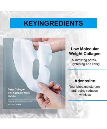 Collagen jelly cream improves dull skin reduces fine lines and wrinkles collagen face mask hydrates and moisturizing enhances elasticity lifts and firms the skin suitable for all skin types (2 - Buy Online on GoSupps.com