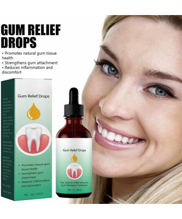  YUNFAN 2 x Gum Regrowth Drops Gum Regenerating Drops 30 ml Natural Gum Restoration Drops for Oral Care Rejuvenate Your Gums with Ease - Buy Online on GoSupps.com