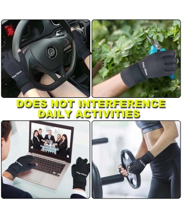 Compression Gloves for Arthritis Pain Relief - Copper Infused, Fingerless Design for Carpal Tunnel Support - 2 Pairs Pack (Small/Medium) - Buy Online on GoSupps.com