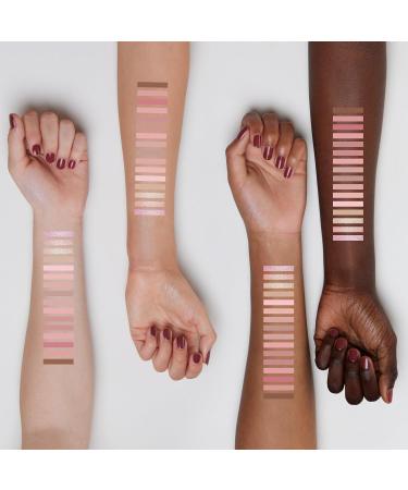 Neutral Pink Eyeshadow Palette - 16 Matte & Shimmer Shades for Natural Eye Looks | Brown Powder Makeup 0.35 Oz - International Shipping - Buy Online on GoSupps.com