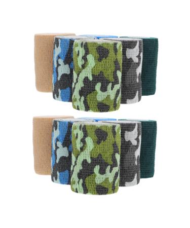 Sosoport 12pcs Elastic Self-Adhesive Elastic Tape Adhesive Finger Elastic Non Woven Fabric Sports Sports Finger Cover Tape Wrapper
