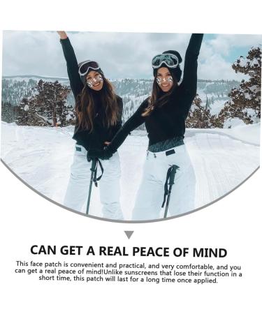  BIUDECO 2 Sets Face Protector Sunscreen Face Protection Sticker Face Sticker Snow Sports Face Sticker Ski Face Sticker Face Sticker - Buy Online on GoSupps.com