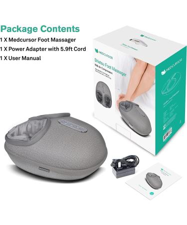 Medcursor Shiatsu Foot Massager with Heat - Deep Kneading for Tired Muscles - Adjustable Intensity for Home or Office Use - Buy Online on GoSupps.com