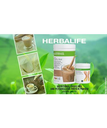 HERBALIFE (Duo) Formula 1 Healthy Meal Nutritional Shake Mix (Cafe Latte) with Personalized Protein Powder - Buy Online on GoSupps.com