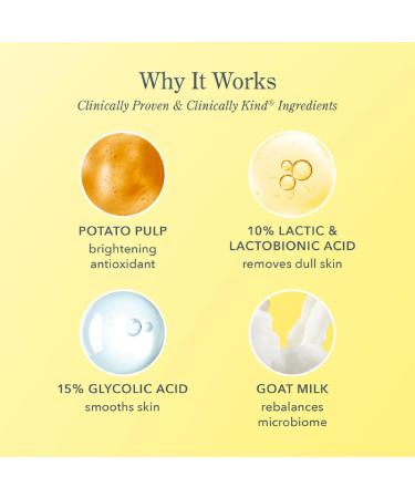 Beekman 1802 Potato Peel - 1.69 fl oz - Fragrance Free - Rapid Resurfacing Milk Facial - At-Home Peel - Visibly Reduces Appearance of Fine Lines & Dark Spots - Good for Sensitive Skin - Cruelty Free - Buy Online on GoSupps.com