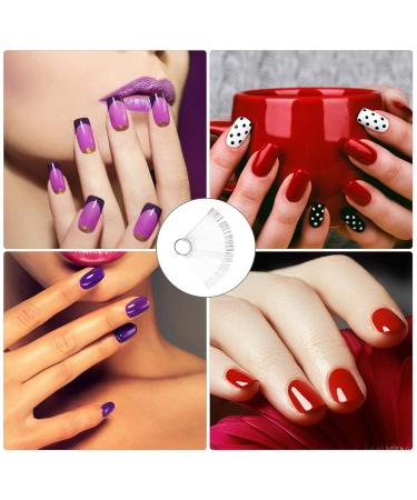 100 PCS Transparent Nail Polish Display Sticks - Nail Art Practice Tips & Color Plates - Buy Online on GoSupps.com