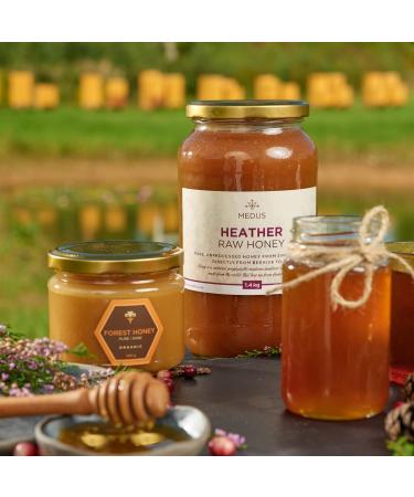 Earthbreath Wild Ling Heather Raw Honey - 900g - Pure Untreated Unpasteurized - From One Apiary - Natural Sweetener for Cooking Tea Juice Drinks Food - Buy Online on GoSupps.com