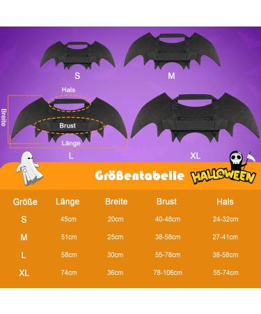 RANYPET Dog Bat Costume - Halloween Pet Bat Wings Cosplay for Dogs & Cats | Perfect for Parties & Festive Celebrations - Buy Online on GoSupps.com