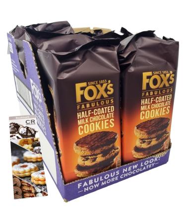 Fox's Fabulous Half coated cookies - milk chocolate coated cookies. Chocolate Biscuits Snack Pack I Gourmet Sweet Treats - Buy Online on GoSupps.com