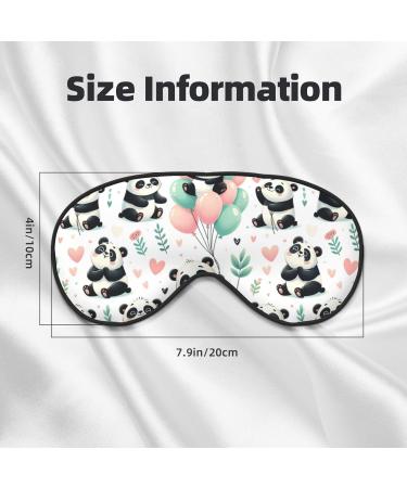 Buy Double-Sided Eye Mask - Panda Balloon & Heart Designs | Unisex Sleep Shade for Perfect Rest - Buy Online on GoSupps.com