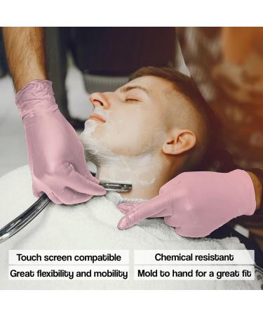 Professional Heavy Duty L3 Level 3 Nitrile Gloves - Latex Free - Large - Box of 100 Pink - Buy Online on GoSupps.com