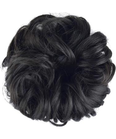 BARSDAR Hair Bun Extensions for Women - Darkest Brown Near Black - 40g - Buy Online on GoSupps.com