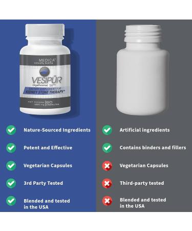 PurMEDICA Vesipur Kidney & Gallbladder Support Supplement - 8-in-1 Natural Formula - 60 Vegetarian Capsules - Buy Online on GoSupps.com