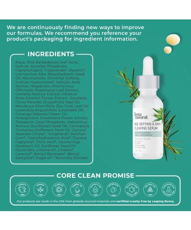 InstaNatural Age-Defying Serum | Anti-Aging & Skin Clearing | 1 fl oz - Buy Online on GoSupps.com
