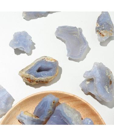 Blue Chalcedony Agate Rough | Blue Chalcedony Agate Rough | Rocks Tumbling Gemstone Reiki Wicca Witchcraft Balance Energy Meditation Febuy - Buy Online on GoSupps.com