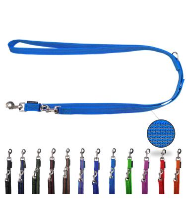 Dog linen adjustable / Double linen for medium and large dogs / 2m / 2.40m / 2.80m / 3.50m / 5m (light blue 2.80m) 2.80m light blue