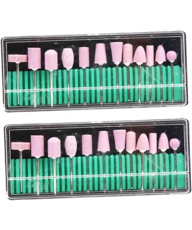 FRCOLOR 2 drill Accessories nail nail grinding head tool clean nail drill bits set manicure Grinding head 12 piece set nails drill bits nail tool nail drill tool nail drill drill set - Buy Online on GoSupps.com