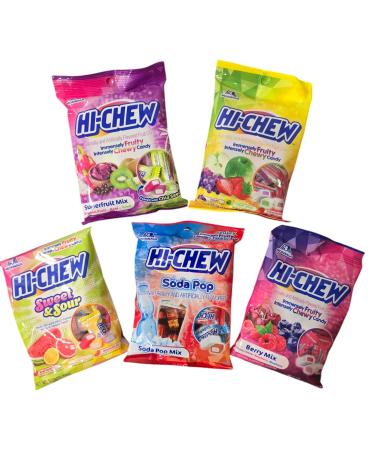 Hi chew variety pack of 5 flavours Japanese candy Hi chew comes in All About Retail packaging 440 Gram