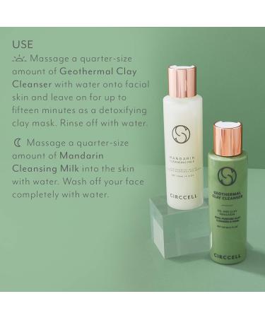 CIRCCELL Day to Night Cleansing Ritual Set | Geothermal Clay Cleanser & Mandarin Cleansing Milk - Shop Internationally for Radiant Skin - Buy Online on GoSupps.com