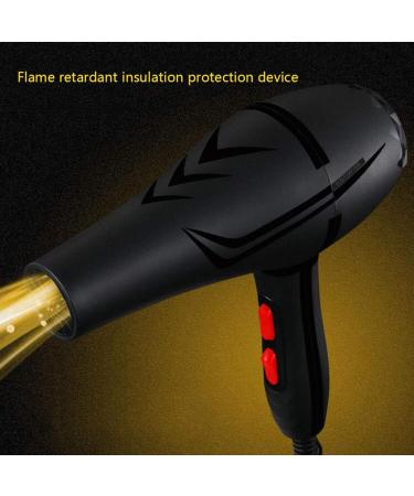 2000W Powerful Quick Drying Salon Professional Hair Dryer Compact Anti-frizz Ionic Hairdryer with Styling Nozzle Fast Blow Dryer 2 Speed and 3 Heat Settings DC Motor for Home and Salon Black Small - Buy Online on GoSupps.com