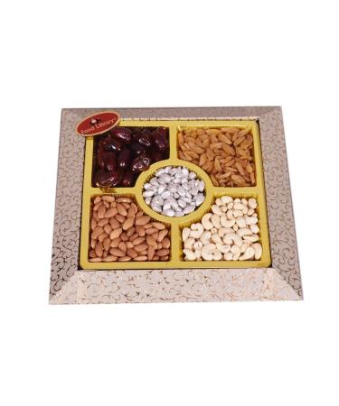 iwali Gift Hamper Basket for Family/Friend/Corporate/Wedding/Diwali/Christmas/Bhai Dooj (All Occasions) (Festive Tray)