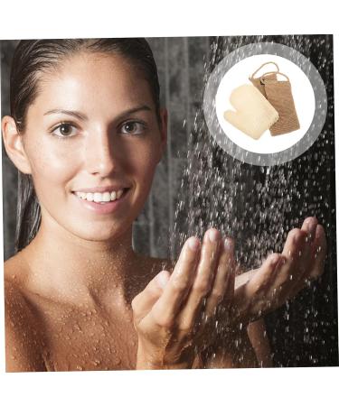 ABOOFAN 3 Sets Sisal Bath Set Exfoliating Bath Scrubbers Dead Skin Removers Gloves Loofahs Pouf Gloves Body Scrub Towel Korean Washcloth Exfoliate for Body South Korea Jute Man Frosted - Buy Online on GoSupps.com
