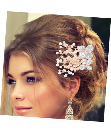 Beaupretty Accessories silver hair comb wedding hair accessories for brides hair accessories for women hair accessories for wedding bride hair side comb metals rhinestones Miss Comb - Buy Online on GoSupps.com