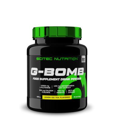 Scitec Nutrition G-Bomb | L-Glutamine | Plant Extracts | Inositol, Choline and Naringin | with Calcium Pyruvate, 500 g, Lemon Iced Tea