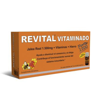 Revital Revital Vitamin Forte - Formula with 1500mg of Royal Jelly and Vitamins - 20 Bottles