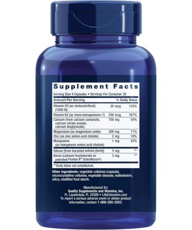 Life Extension Bone Restore + Vitamin K2 Vitamins & Minerals Maintain Bone Health & Strength & Super Omega-3 EPA/DHA Fish Oil Sesame Lignans & Olive Extract - Buy Online on GoSupps.com