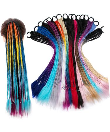 Beavorty 3 Sets hair extensions colored doll synthetic wigs hair extensions for braiding high temperature wig ponytail wigs hair ties kids color wig ponytail hair tie Hair piece curly child - Buy Online on GoSupps.com