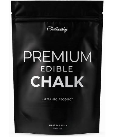Chalkovsky Premium Edible Chalk - Crunchy Belgorod Chalk Chunks - Russian Organic Chalk for Bone Strength - 7oz (200g) - Buy Online on GoSupps.com