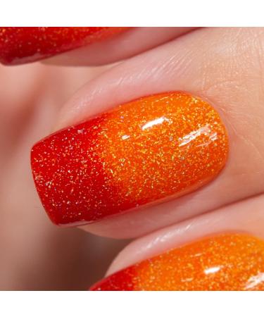 LolliPolish Color Changing Mood Thermal Nail Polish - Tequila Sunrise - 5 Free, Cruelty Free, Vegan - Buy Online on GoSupps.com