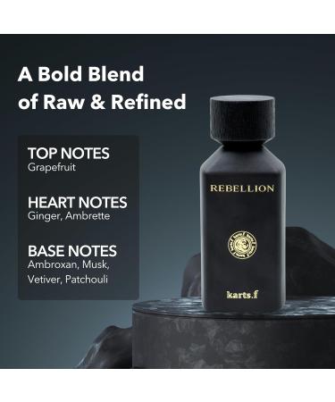 REBELLION Perfume for Men - Bold & Dynamic Fragrance Made in Dubai Long-Lasting Eau de Parfum 100ml - Buy Online on GoSupps.com
