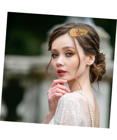 minkissy 6 Pairs hairpin vintage hair accessories kids hair clips barrettes for girls fabric hair clip rustic headband vintage snap bang hair clips for toddler girls cloth issue card child - Buy Online on GoSupps.com