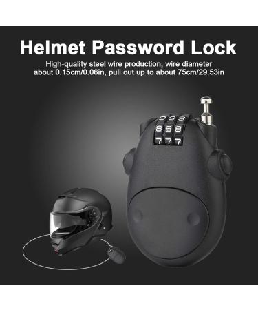 Buy Steel Wire Cable Lock for Motorcycle & Bicycle | Universal Combination Lock for Luggage & Locker (Black) - Buy Online on GoSupps.com
