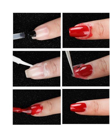 Peelable Gel Base Coat Peelable Base Gel - Squeeze Nail Glue | 15ml Peelable Base Gel Easy-Remove Peelable Gel for Squeeze Nail Polish - Buy Online on GoSupps.com