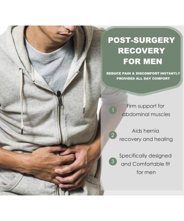 Abdominal Binder Post Surgery & Postpartum Belly Band Wrap | C-Section Recovery Belt & Hernia Support for Men & Women - Large/X-Large - Buy Online on GoSupps.com