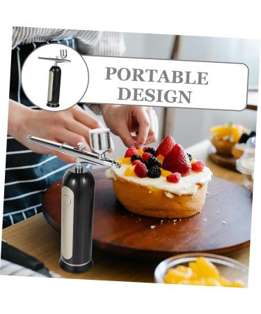 WOONEKY 1 Set Airbrush for Cake Decorating Aluminum Alloy Airbrush Nails Airbrush Kit for Nails Black - Buy Online on GoSupps.com