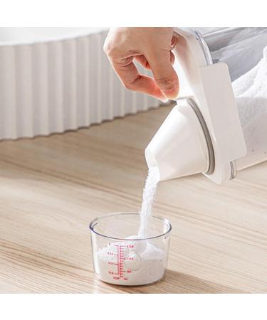 CNANRNANC Airtight Detergent Dispenser with Measuring Cup Washing Powder Dispenser Washing Powder Storage Bucket Laundry Detergent Box (2300 ml) 2300ML - Buy Online on GoSupps.com