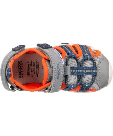 Geox Baby Boys B Sandal Multy B 6 UK Child - Grey/Fluo Orange - Buy Online on GoSupps.com