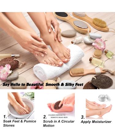 PHOGARY Natural Pumice Stone for Feet and Hands Hard Skin 1 Pack Volcanic Lava Large Foot Stone Pedicure Tools Callus Remover for Dead Skin Black Natural Foot File Exfoliation Foot Scrubber Rock Black - Buy Online on GoSupps.com