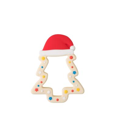 Jimibaby Silicone Christmas Teether The First Christmas Teething Toy for Baby Boys and Girls Ideal Christmas Stocking Stuffer Comes with Gift Package (Christmas Hat)